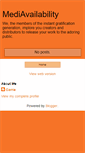 Mobile Screenshot of mediavailability.blogspot.com