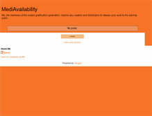 Tablet Screenshot of mediavailability.blogspot.com