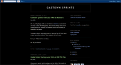 Desktop Screenshot of gastownsprints.blogspot.com