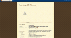 Desktop Screenshot of learningwithpatterson.blogspot.com