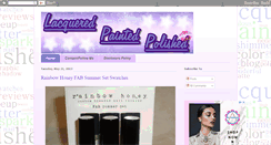 Desktop Screenshot of lacqueredpaintedpolished.blogspot.com