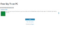 Tablet Screenshot of free-sky-tv-on-pc.blogspot.com