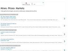 Tablet Screenshot of minespricesmarkets.blogspot.com