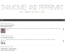 Tablet Screenshot of chamomileandpeppermint.blogspot.com