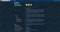 Desktop Screenshot of catholicweddingcoordinator.blogspot.com