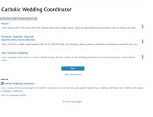 Tablet Screenshot of catholicweddingcoordinator.blogspot.com