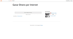 Desktop Screenshot of dineroxinternet2009.blogspot.com