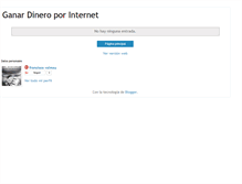 Tablet Screenshot of dineroxinternet2009.blogspot.com