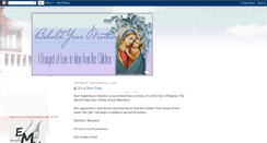 Desktop Screenshot of beholdyourmotherbook.blogspot.com
