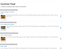 Tablet Screenshot of cavemanfood.blogspot.com