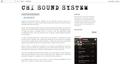 Desktop Screenshot of chisoundsystem.blogspot.com