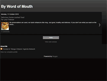 Tablet Screenshot of bywordofmouth-food.blogspot.com