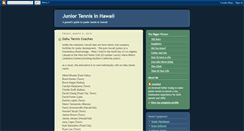 Desktop Screenshot of juniortennishawaii.blogspot.com