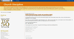 Desktop Screenshot of church-discipline.blogspot.com