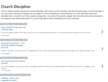Tablet Screenshot of church-discipline.blogspot.com