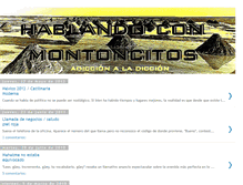 Tablet Screenshot of hablandoconmontoncitos.blogspot.com