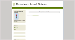 Desktop Screenshot of movimientoactualsintesis.blogspot.com