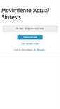 Mobile Screenshot of movimientoactualsintesis.blogspot.com