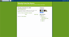 Desktop Screenshot of directlyfromthesource.blogspot.com
