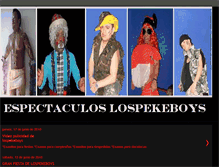 Tablet Screenshot of lospekeboys.blogspot.com