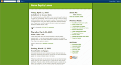 Desktop Screenshot of equityloans.blogspot.com