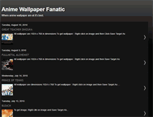 Tablet Screenshot of animewallpaperfanatic.blogspot.com