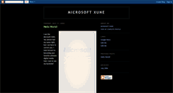 Desktop Screenshot of microsoftxune.blogspot.com