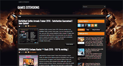 Desktop Screenshot of gamesextension.blogspot.com