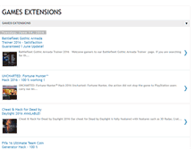 Tablet Screenshot of gamesextension.blogspot.com