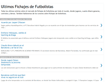 Tablet Screenshot of fichajesfutbolistas.blogspot.com