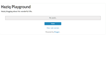 Tablet Screenshot of haziqplayground.blogspot.com