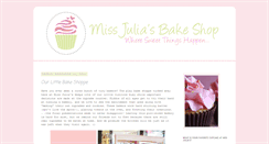 Desktop Screenshot of missjuliasbakeshop.blogspot.com