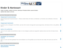 Tablet Screenshot of kinder-montessori.blogspot.com