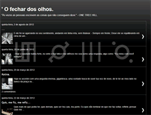 Tablet Screenshot of ofechardosolhos.blogspot.com
