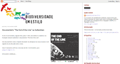 Desktop Screenshot of biodiversidadeemestilo.blogspot.com