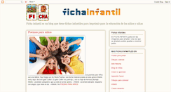 Desktop Screenshot of fichainfantil.blogspot.com