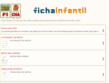 Tablet Screenshot of fichainfantil.blogspot.com