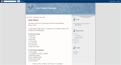 Desktop Screenshot of icecreamsunday.blogspot.com