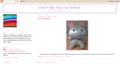 Desktop Screenshot of craftingfeltcuteness.blogspot.com