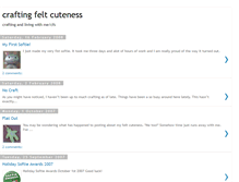 Tablet Screenshot of craftingfeltcuteness.blogspot.com