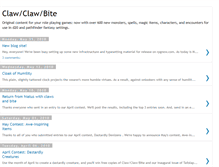 Tablet Screenshot of clawclawbite.blogspot.com