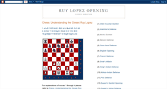 Desktop Screenshot of chessruylopezopening.blogspot.com