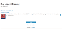 Tablet Screenshot of chessruylopezopening.blogspot.com