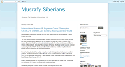 Desktop Screenshot of musrafysiberiancats.blogspot.com