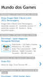 Mobile Screenshot of mundo-do-games.blogspot.com
