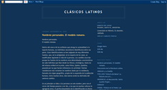 Desktop Screenshot of clasicoslatinos.blogspot.com