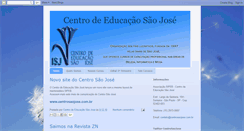 Desktop Screenshot of centrosaojose.blogspot.com