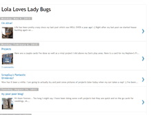 Tablet Screenshot of lolalovesladybugs.blogspot.com