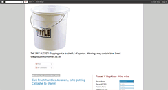 Desktop Screenshot of bucketofspit.blogspot.com