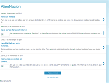 Tablet Screenshot of aliennacion.blogspot.com